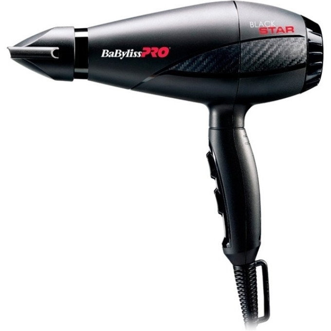 Фен BABYLISS PRO Black Star с брашингом (BAB6200E Gift)